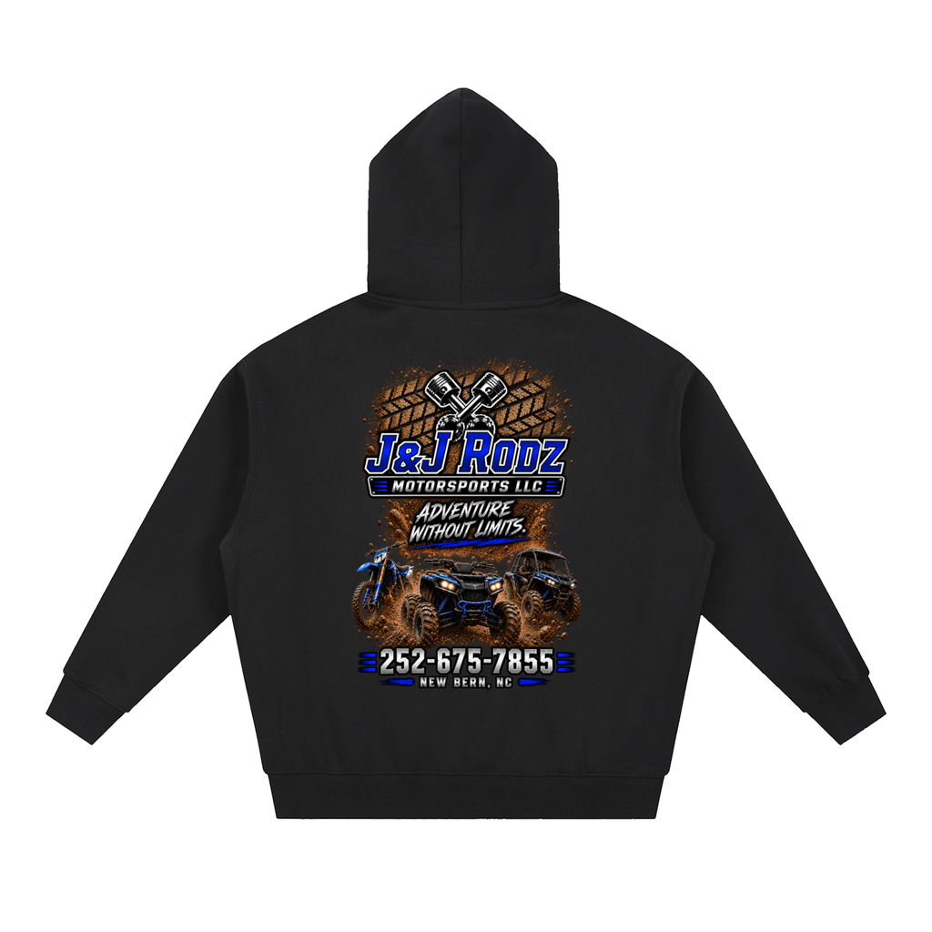 Off-Road - Zip-Up Oversized Fleece Hoodie