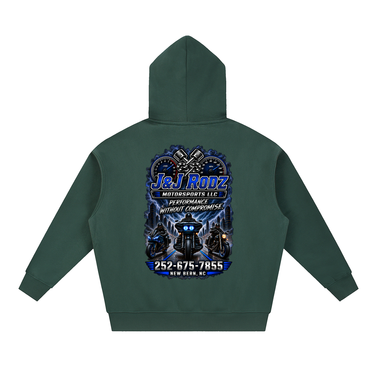 Street - Zip-Up Oversized Fleece Hoodie