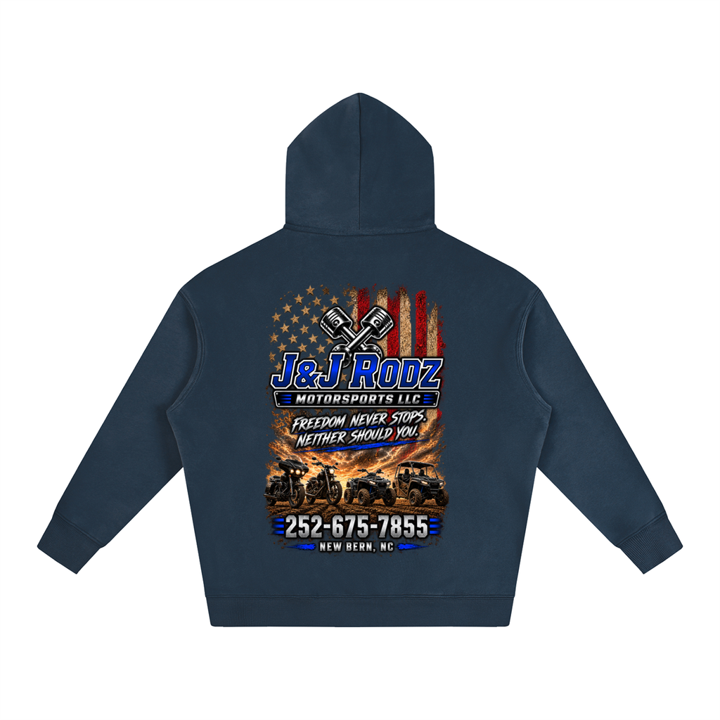 Patriotic - Oversize Fleeced Hoodie