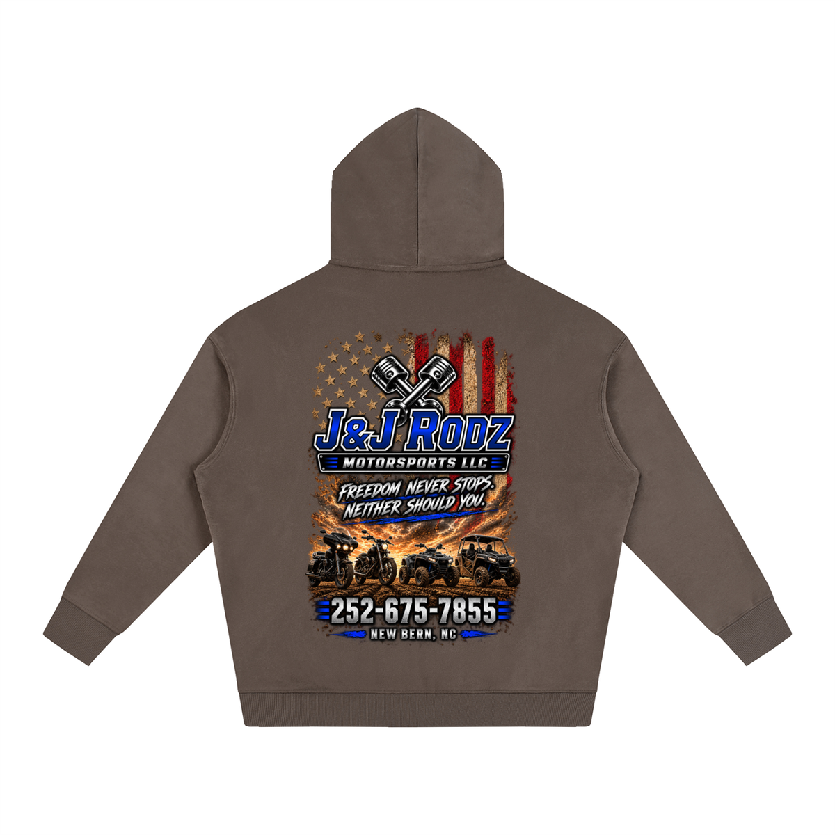Patriotic - Oversize Fleeced Hoodie