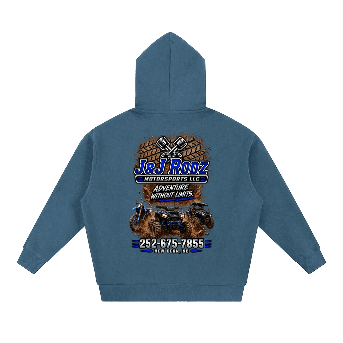 Off-Road - Zip-Up Oversized Fleece Hoodie