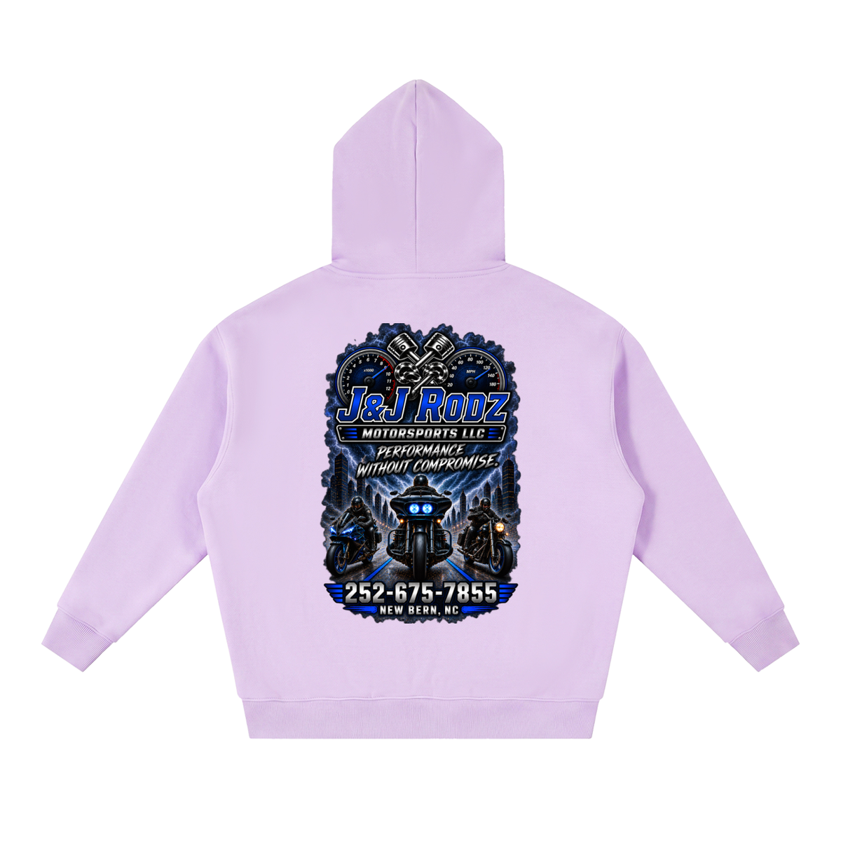 Street - Zip-Up Oversized Fleece Hoodie