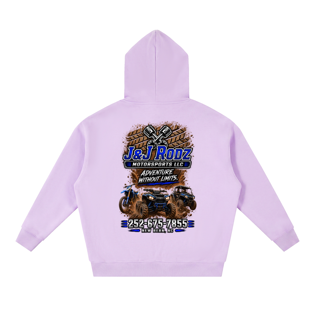 Off-Road - Zip-Up Oversized Fleece Hoodie