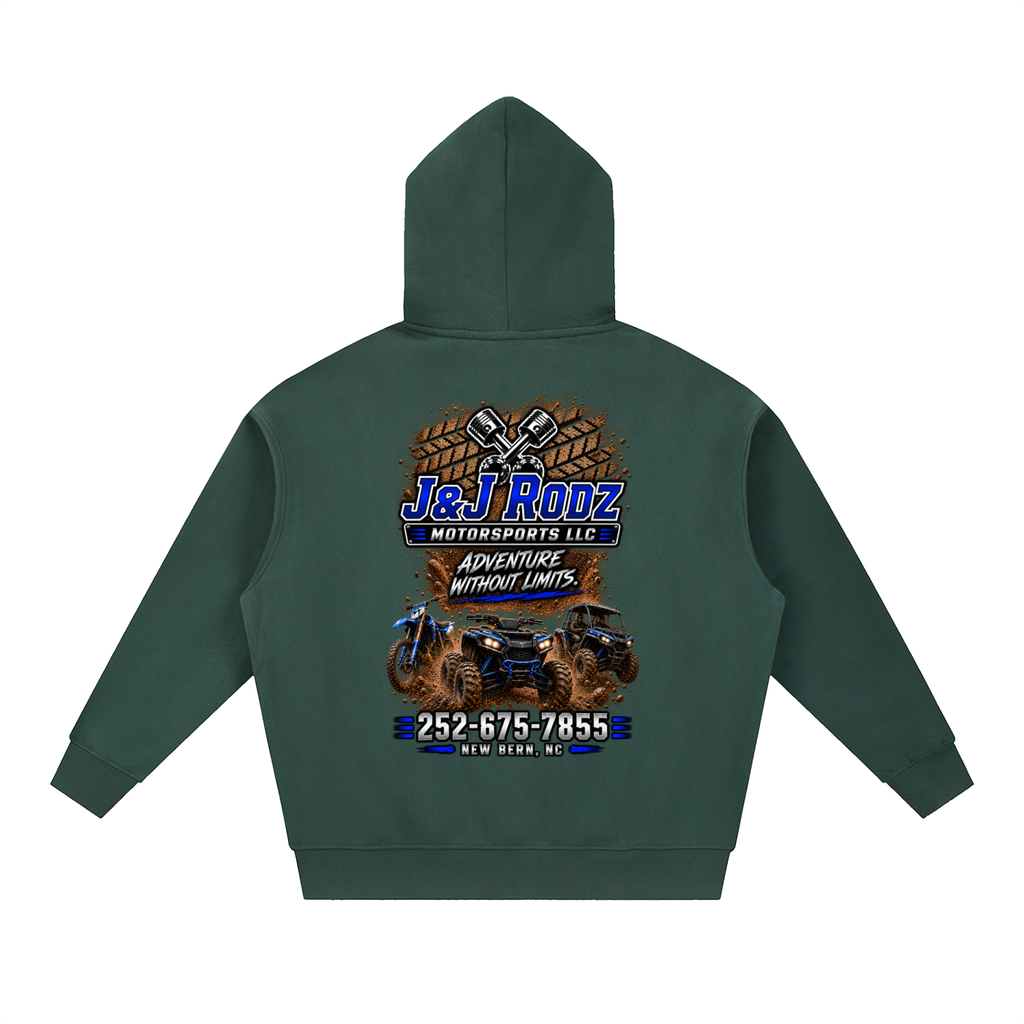 Off-Road - Zip-Up Oversized Fleece Hoodie