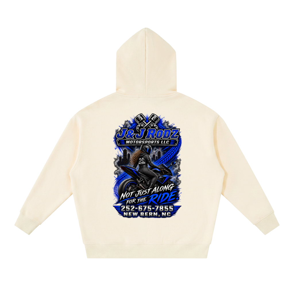 Women's - Zip-Up Oversized Fleece Hoodie