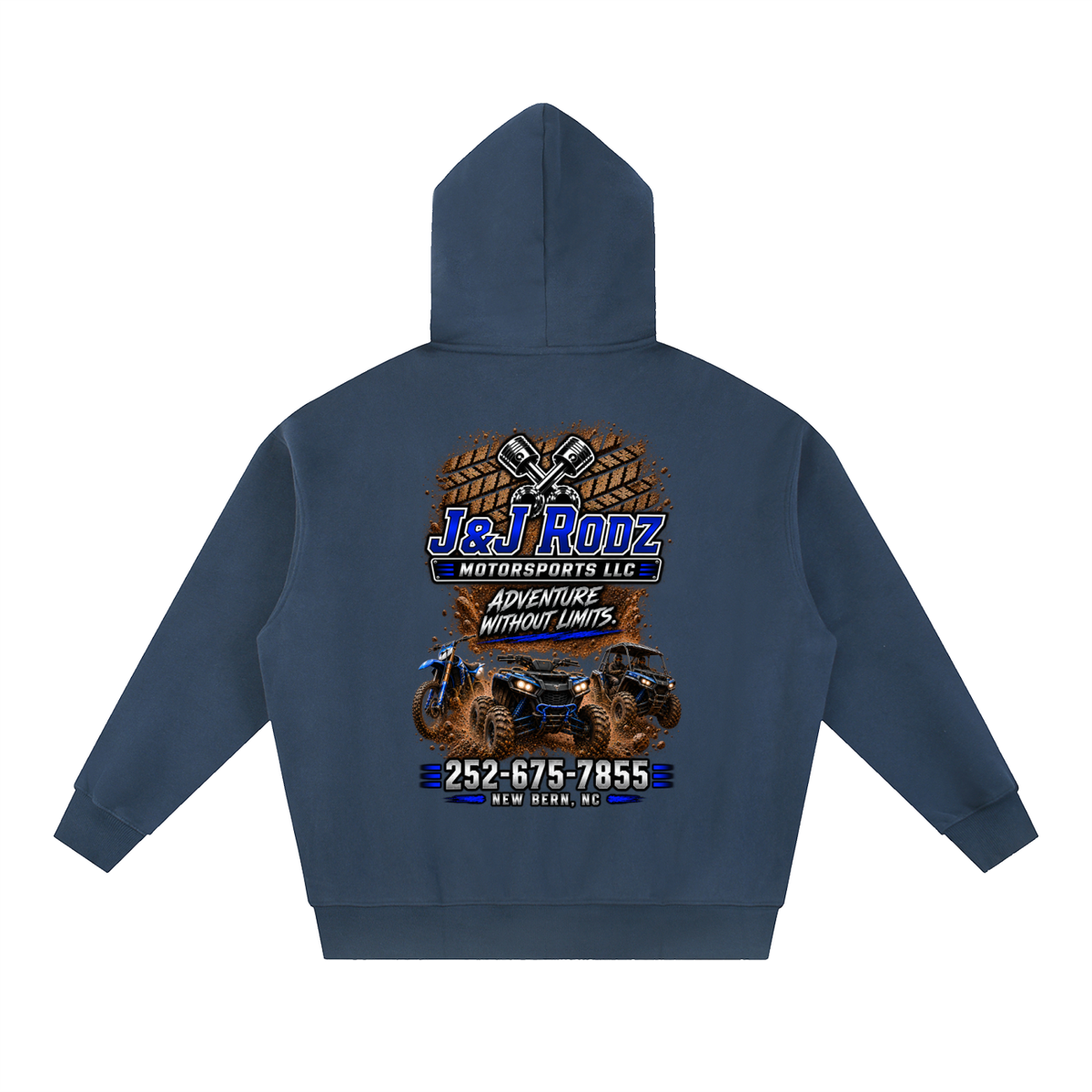 Off-Road - Zip-Up Oversized Fleece Hoodie