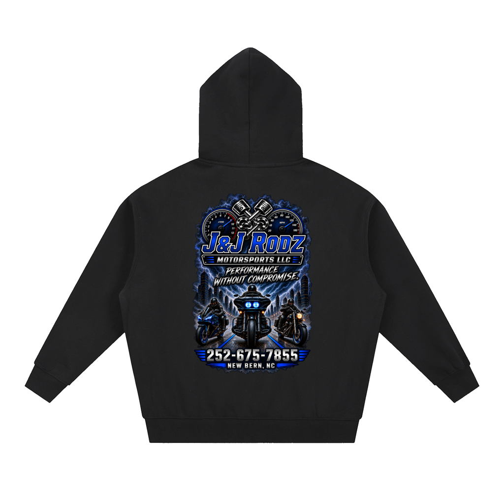 Street - Zip-Up Oversized Fleece Hoodie