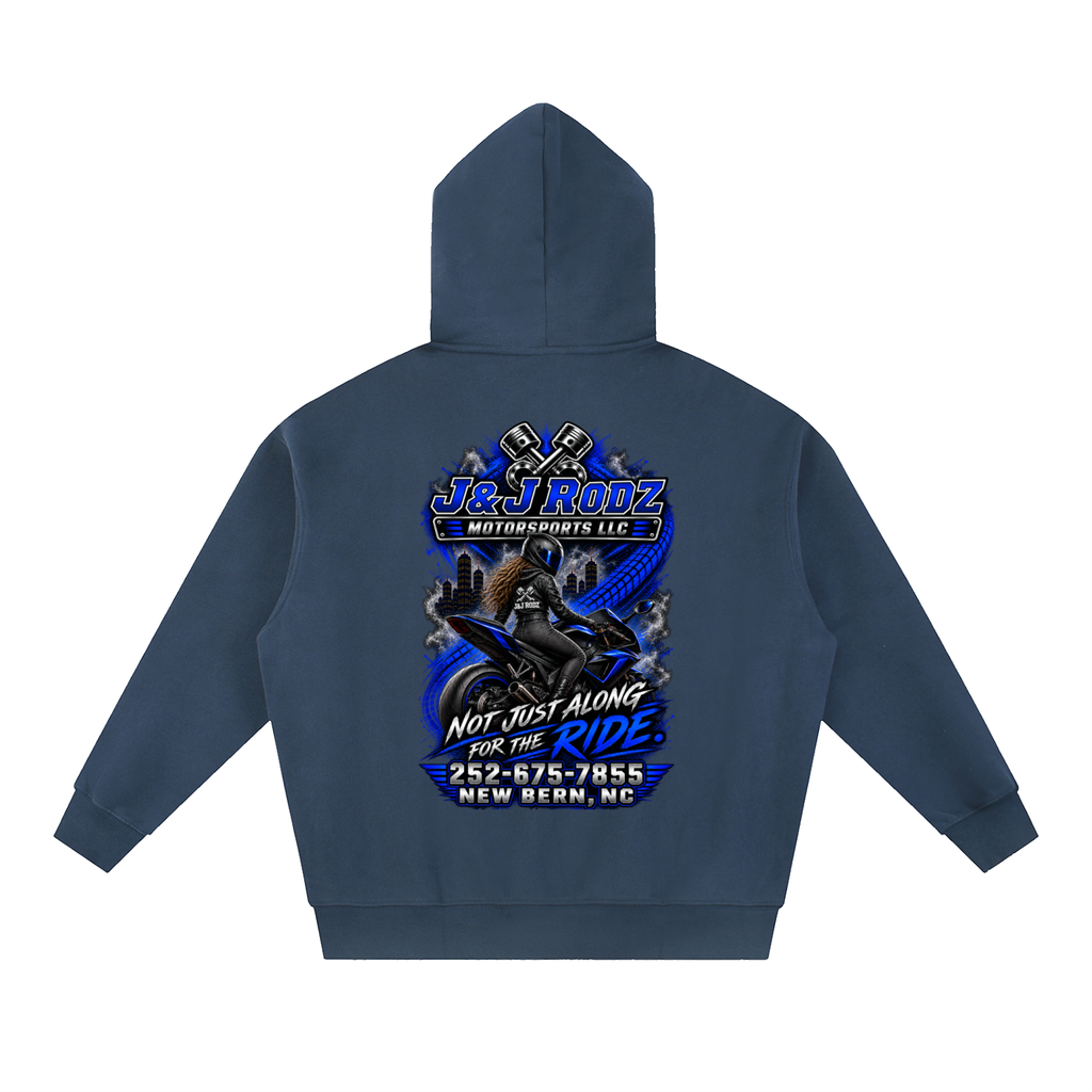 Women's - Zip-Up Oversized Fleece Hoodie