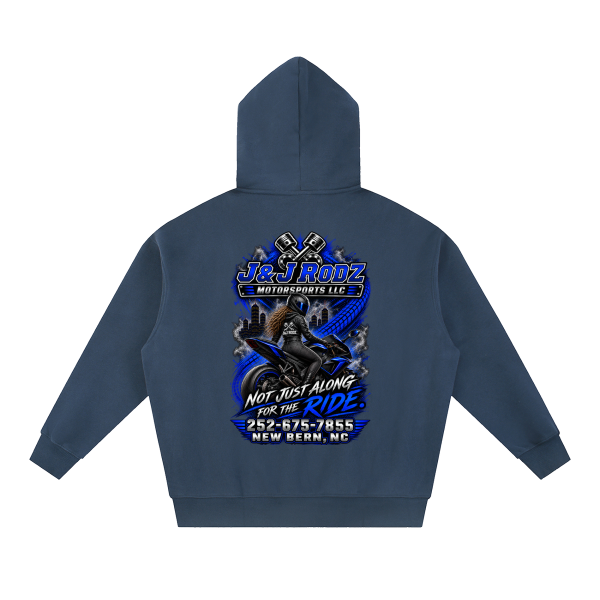 Women's - Zip-Up Oversized Fleece Hoodie