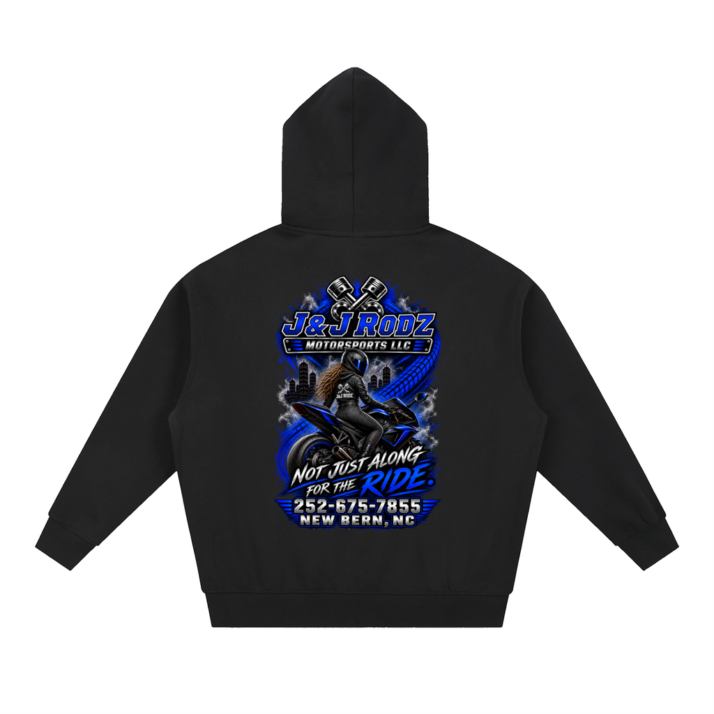 Women's - Zip-Up Oversized Fleece Hoodie