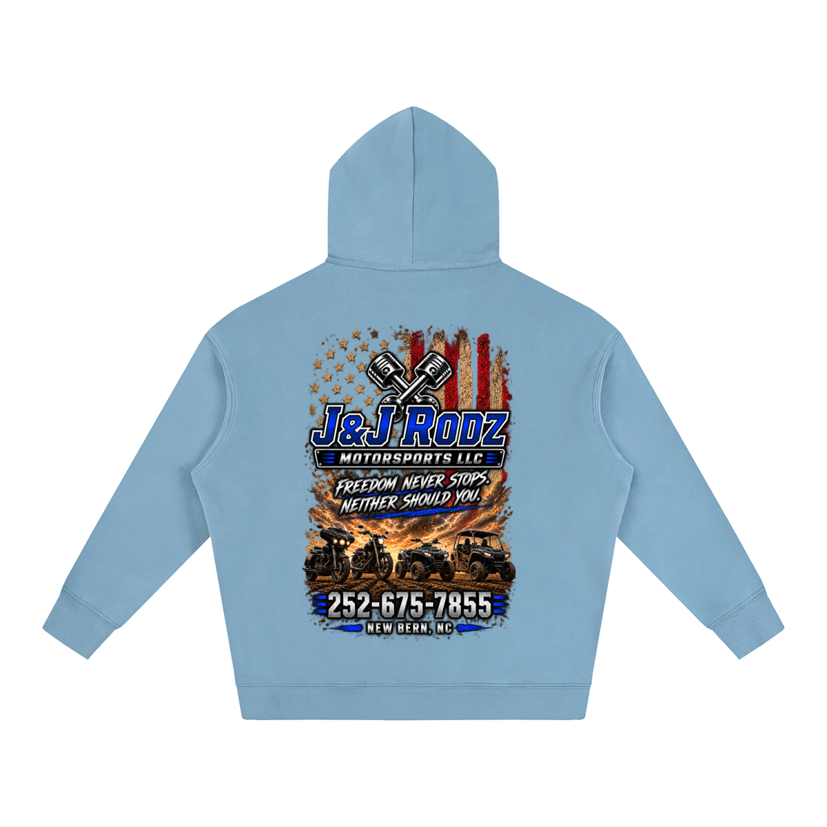 Patriotic - Oversize Fleeced Hoodie