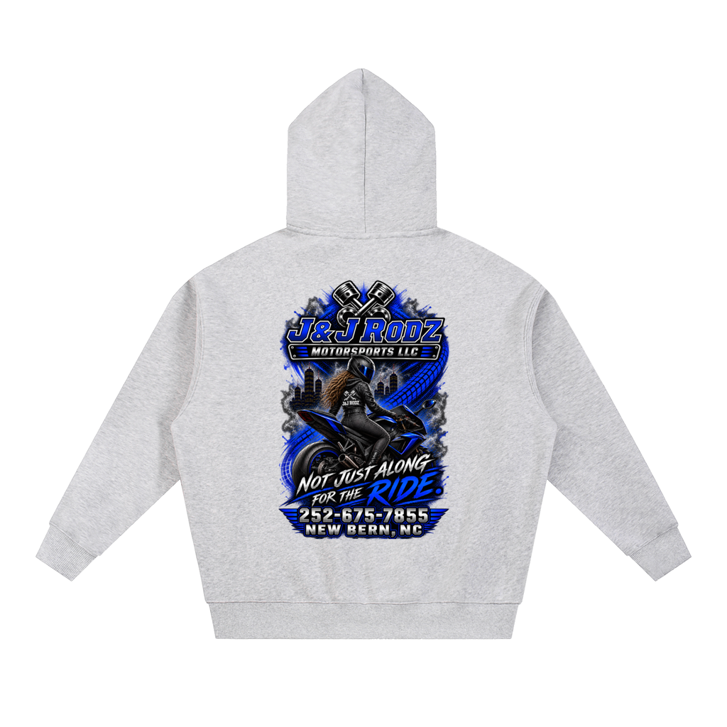 Women's - Zip-Up Oversized Fleece Hoodie