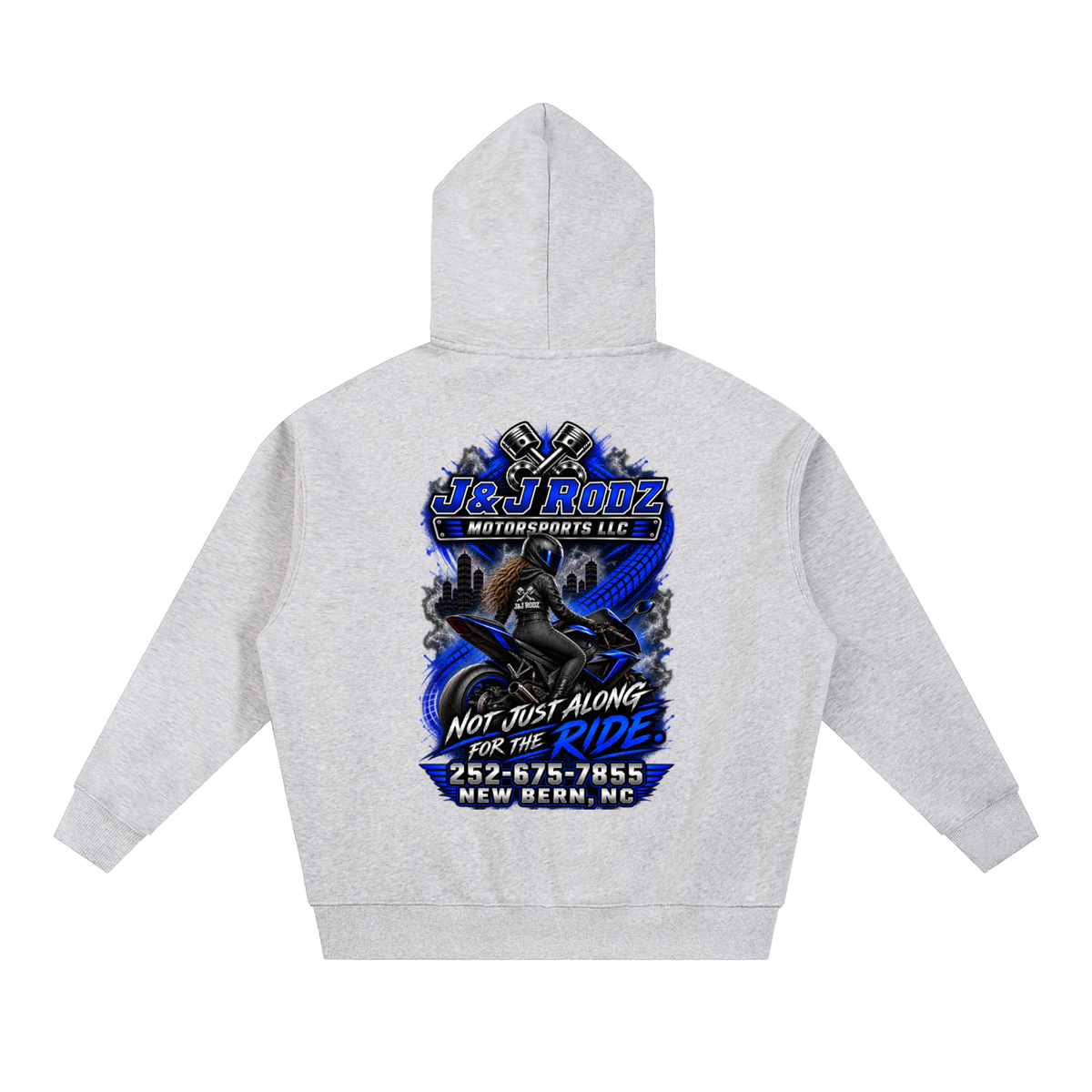 Women's - Zip-Up Oversized Fleece Hoodie