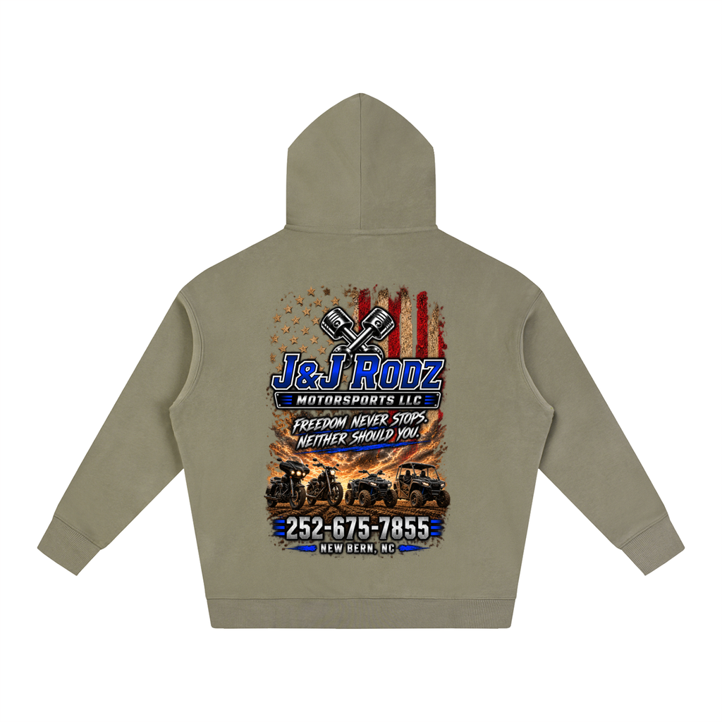 Patriotic - Oversize Fleeced Hoodie