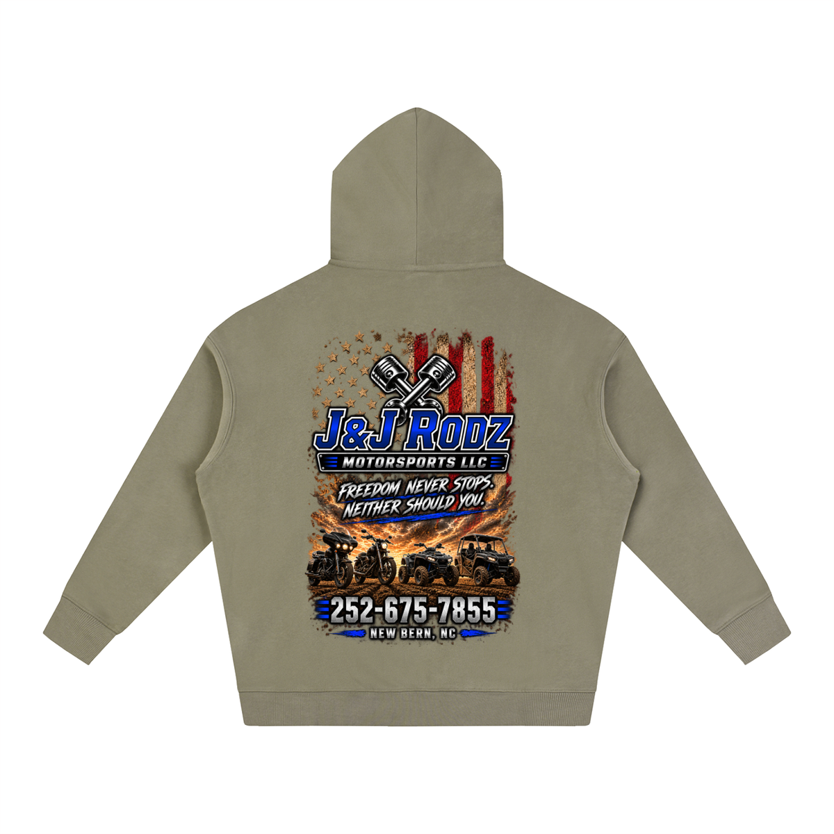 Patriotic - Oversize Fleeced Hoodie