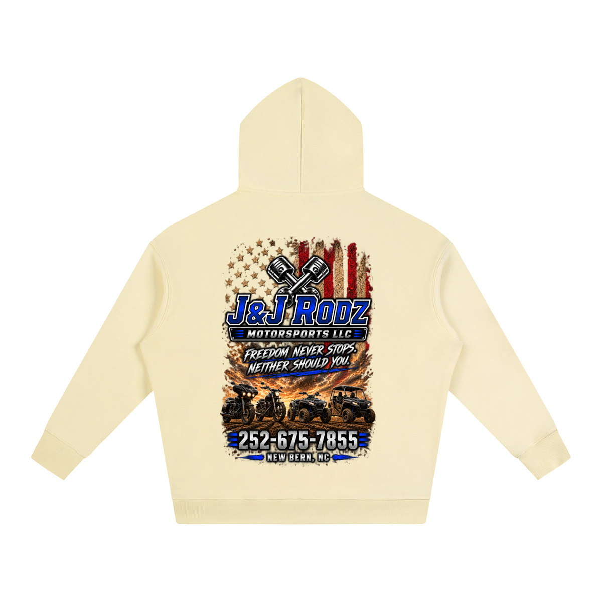 Patriotic - Oversize Fleeced Hoodie