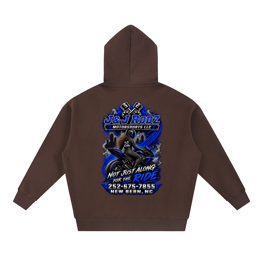 Women's - Zip-Up Oversized Fleece Hoodie