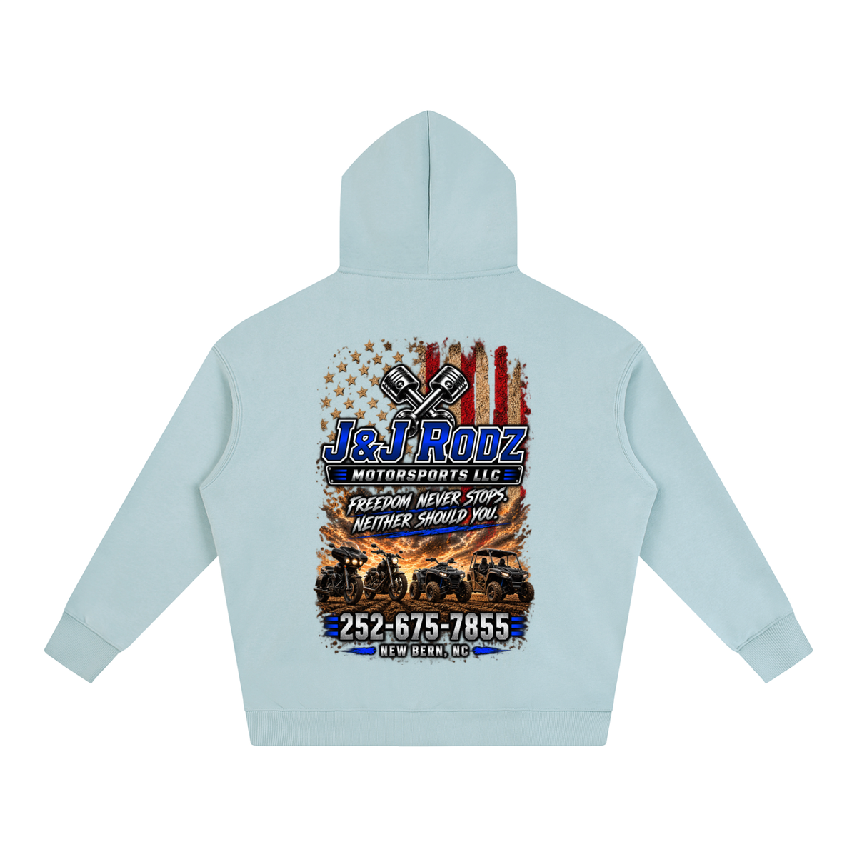 Patriotic - Oversize Fleeced Hoodie