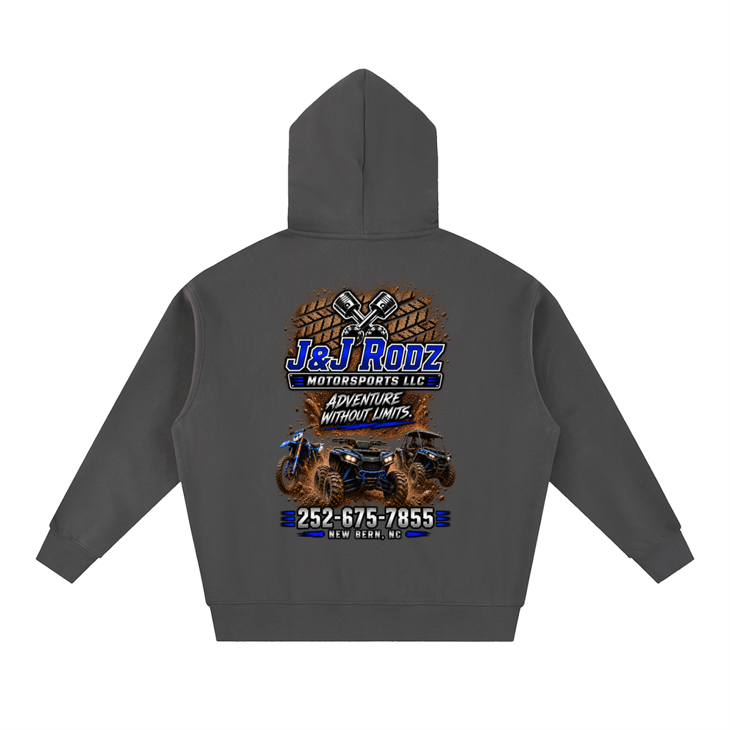 Off-Road - Zip-Up Oversized Fleece Hoodie