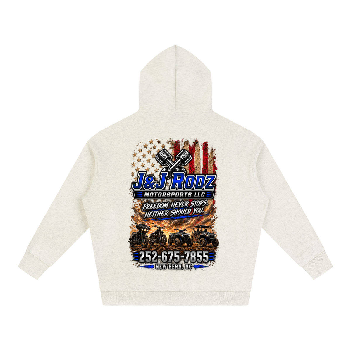 Patriotic - Oversize Fleeced Hoodie
