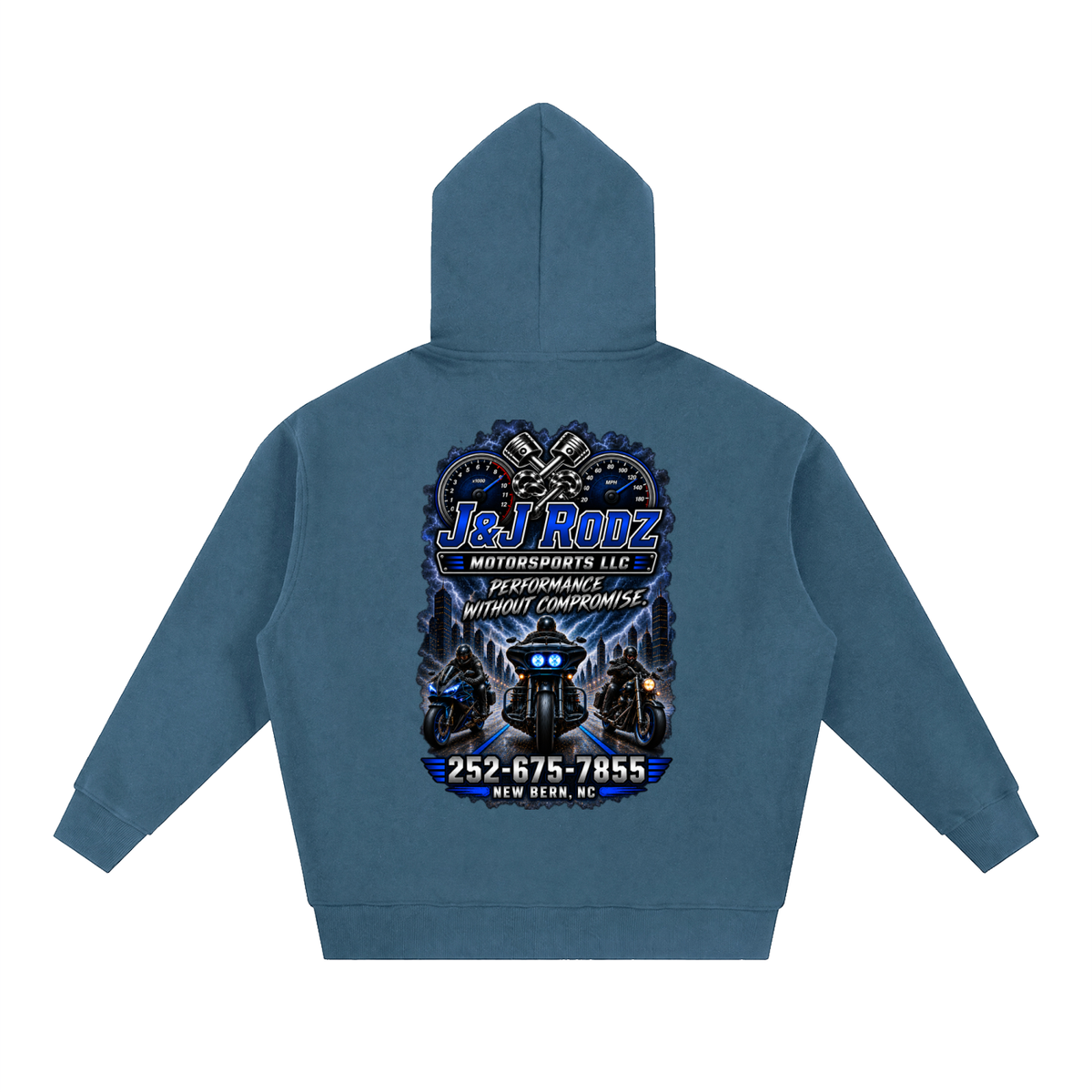 Street - Zip-Up Oversized Fleece Hoodie