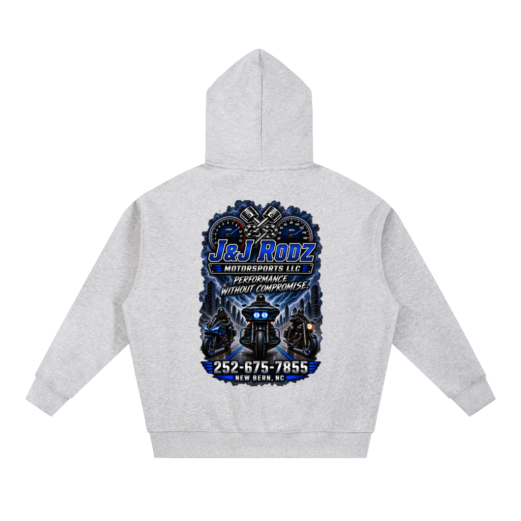 Street - Zip-Up Oversized Fleece Hoodie