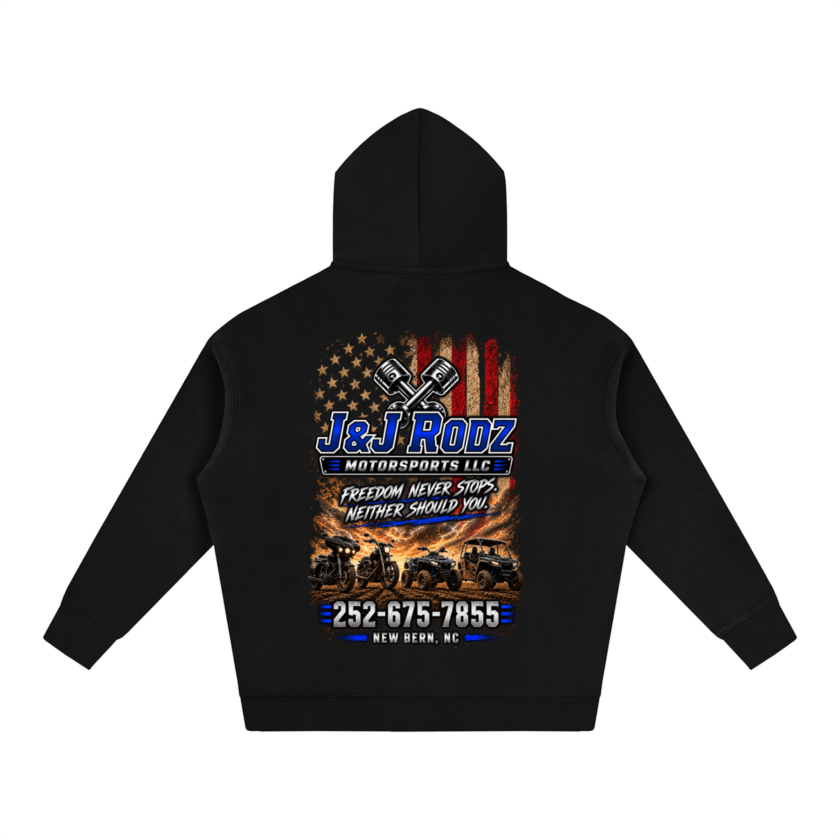 Patriotic - Oversize Fleeced Hoodie