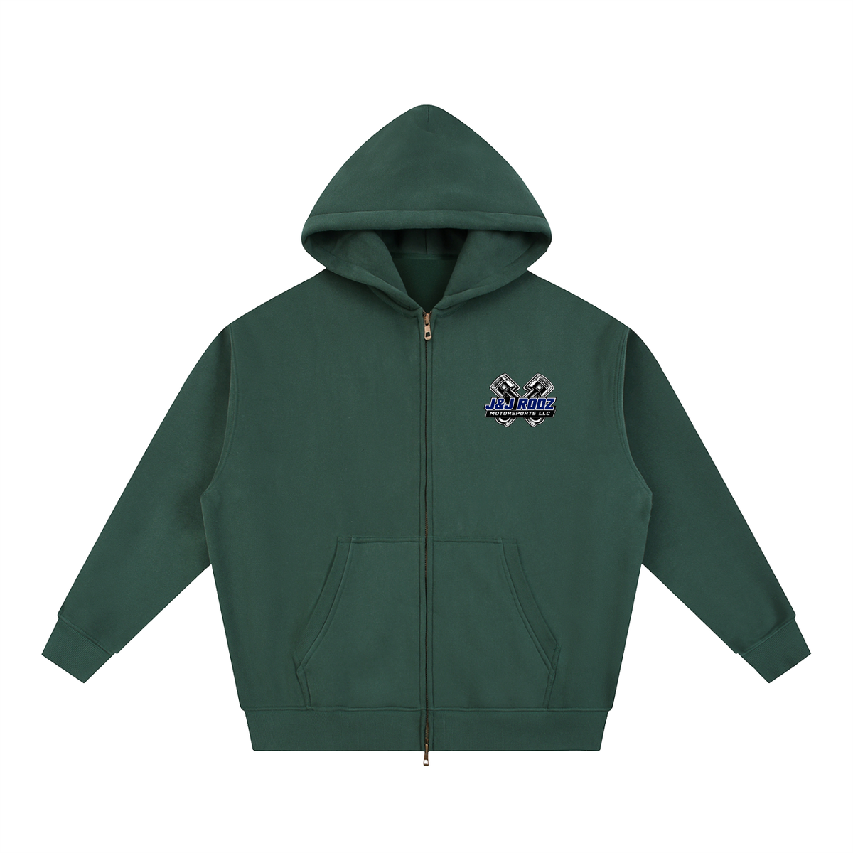 Patriotic - Zip-Up Oversized Fleece Hoodie