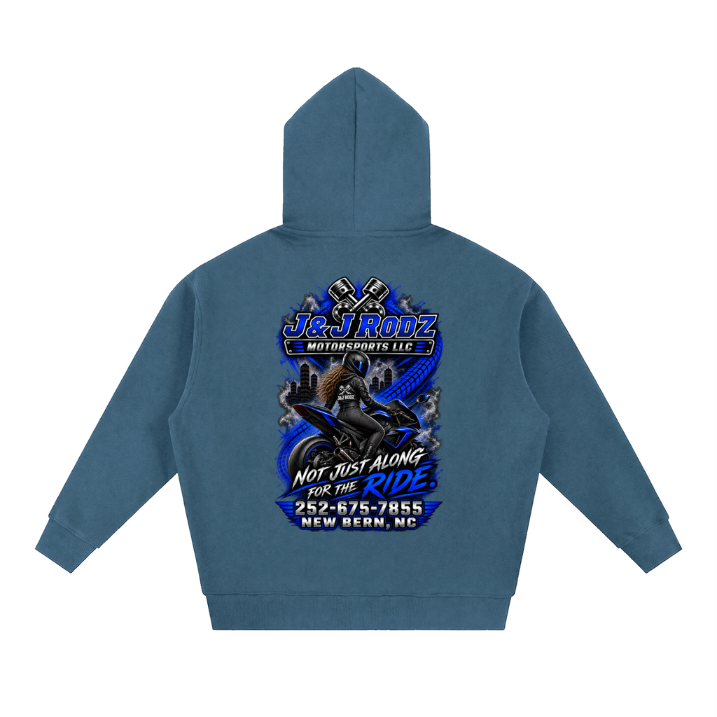 Women's - Zip-Up Oversized Fleece Hoodie