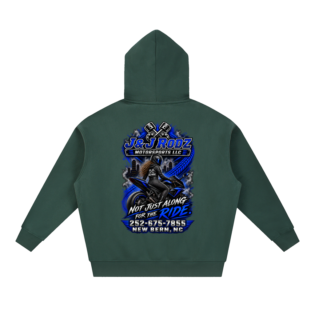 Women's - Zip-Up Oversized Fleece Hoodie